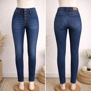 Lucky Brand High Rise Button Fly Ankle Skinny Jeans Sz 10 | NWT